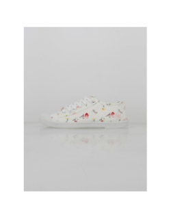 Chaussures en toile fleurs tila blanc femme - Le Temps Des Cerises