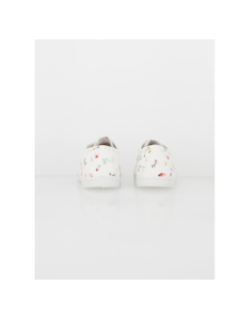 Chaussures en toile fleurs tila blanc femme - Le Temps Des Cerises