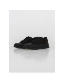 Baskets en toile lina noir femme - Le Temps Des Cerises