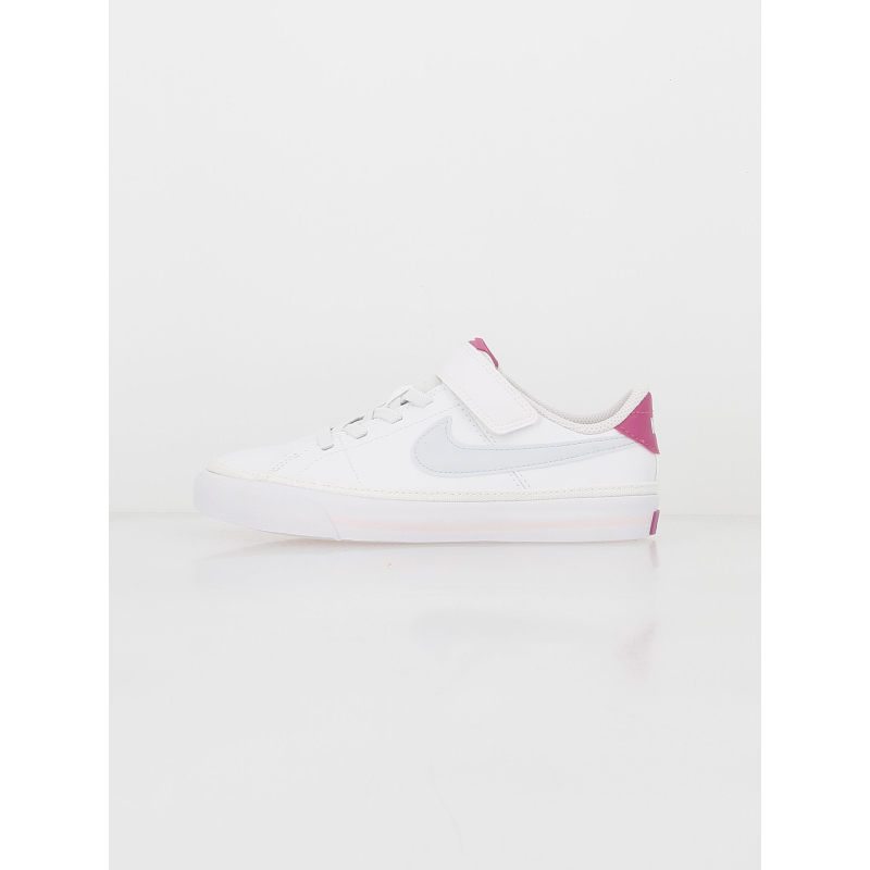 Baskets à scratch court legacy blanc rose fille - Nike