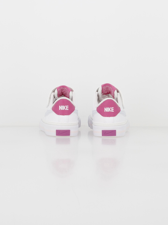 Baskets à scratch court legacy blanc rose fille - Nike