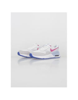 Air max baskets system gs blanc rose enfant - Nike