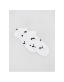 Pack 2 paires de chaussettes basses cat logo blanc femme - Puma