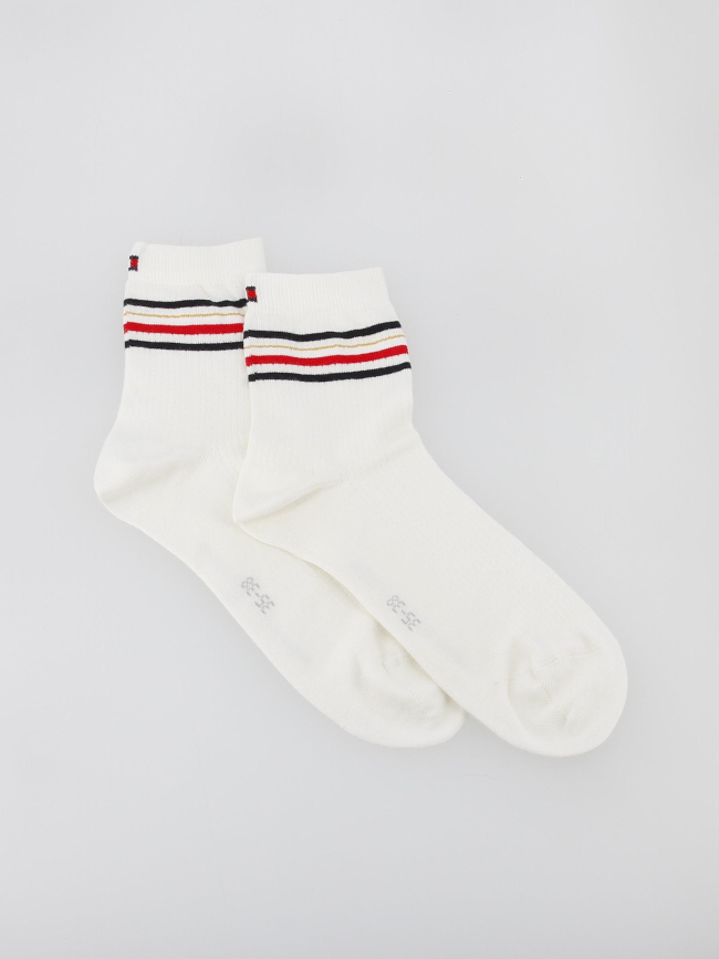 Pack 2 paires de chaussettes stripe blanc femme - Tommy Hilfiger