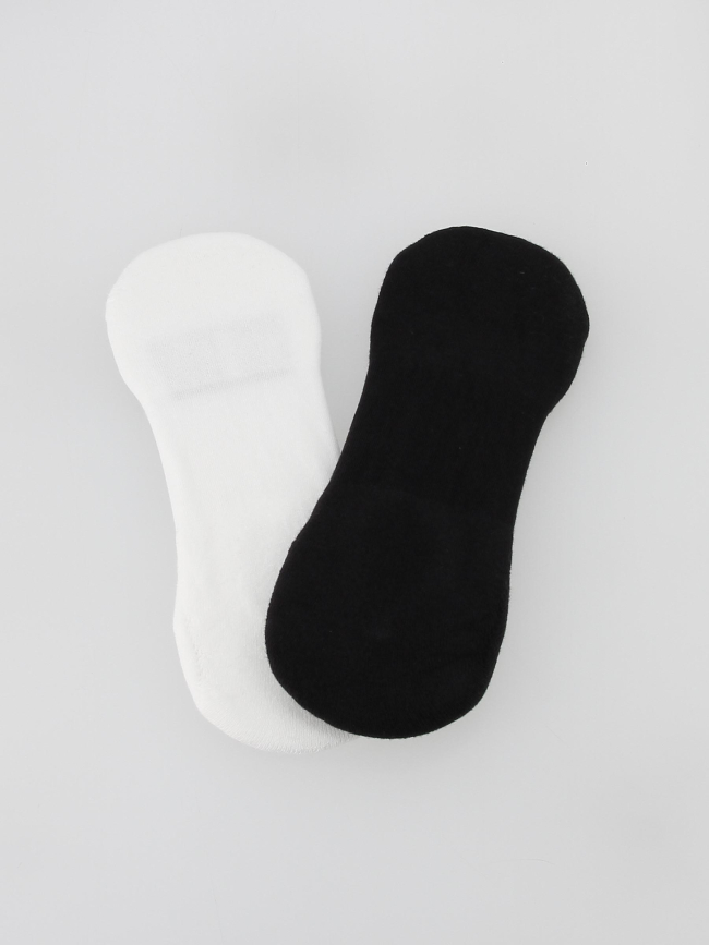 Pack 2 paires de chaussettes invisibles noir blanc homme - Calvin Klein