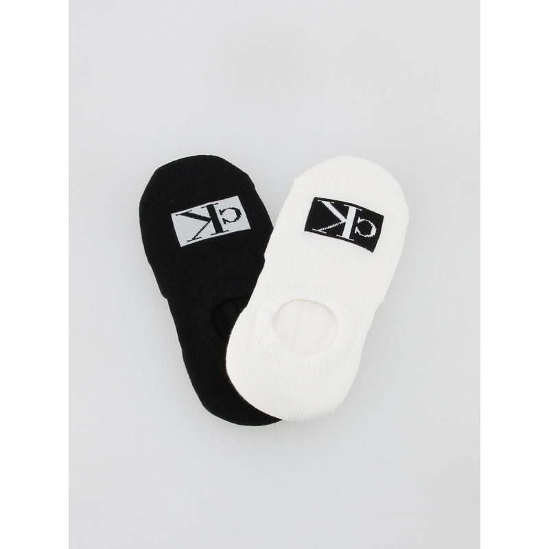 Pack 2 paires de chaussettes invisibles blanc femme - Calvin Klein