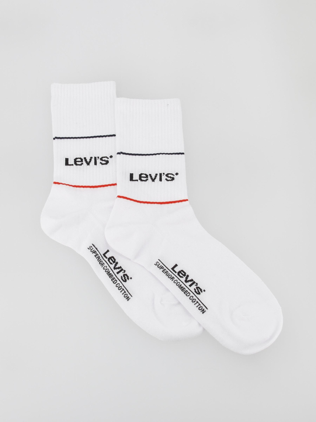 Pack 2 paires de chaussettes sport blanc - Levi's