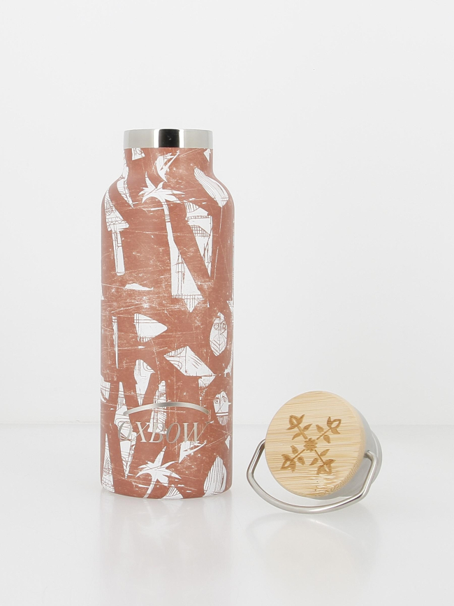 Gourde isotherme imprimée 500ml marron - Oxbow
