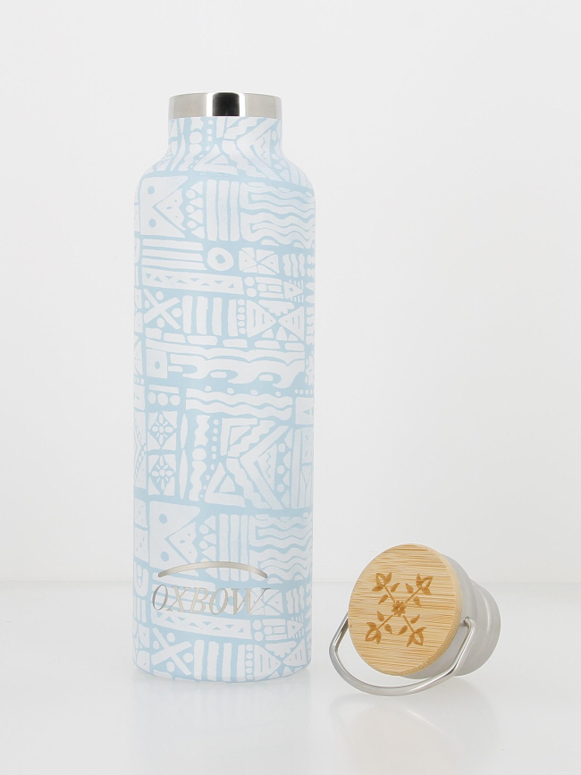 Gourde isotherme imprimée 750ml bleu - Oxbow