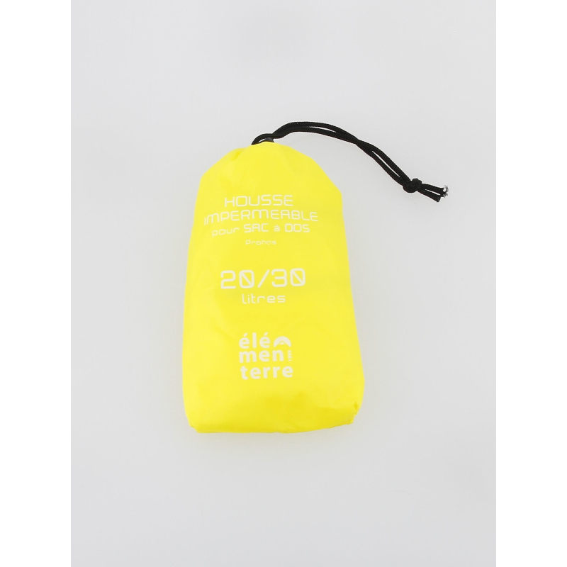 Housse imperméable pour sac à dos 20-30L jaune - Elementerre