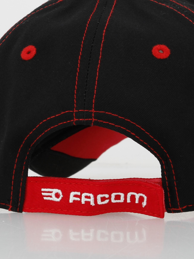 Casquette rouge noir homme - Facom