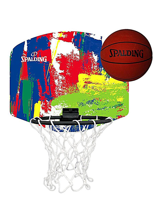 Mini panier de basketball marble multicolore - Spalding