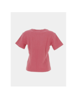 T-shirt cotêlé rose fille -  Adidas