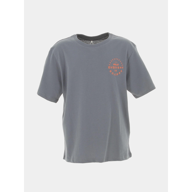 T-shirt loose surf freddi gris enfant - Name It