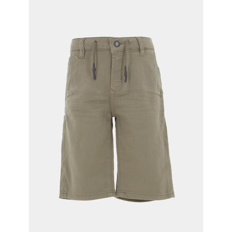 Short chino stretch kiwix kaki garçon - Kaporal