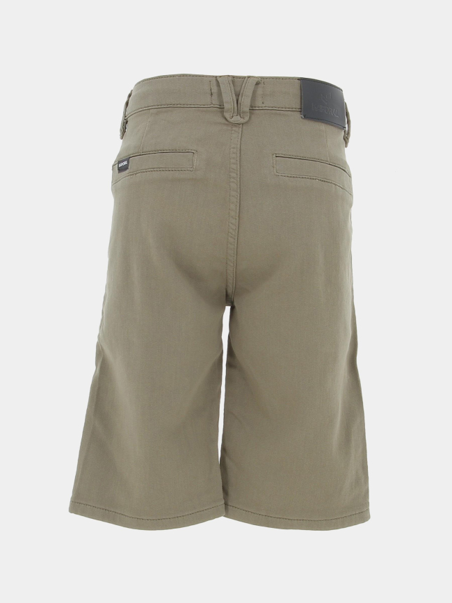 Short chino stretch kiwix kaki garçon - Kaporal