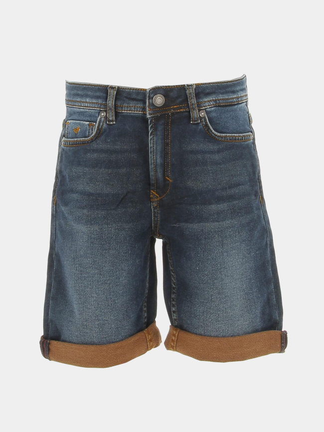 Short en jean decox dual bleu marine garçon - Kaporal