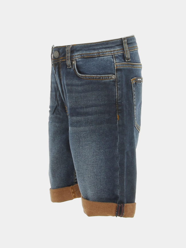 Short en jean decox dual bleu marine garçon - Kaporal