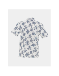 Chemise à fleurs paul blanc bleu garçon - Kaporal