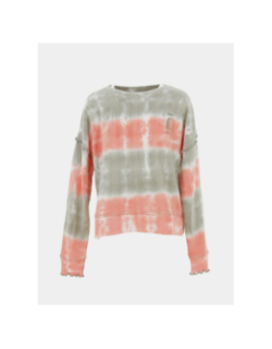 Sweat tye and dye fulagi orange kaki fille - Le Temps Des Cerises