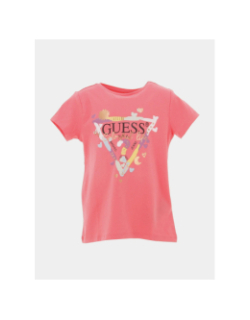 T-shirt colorful life rose fille - Guess