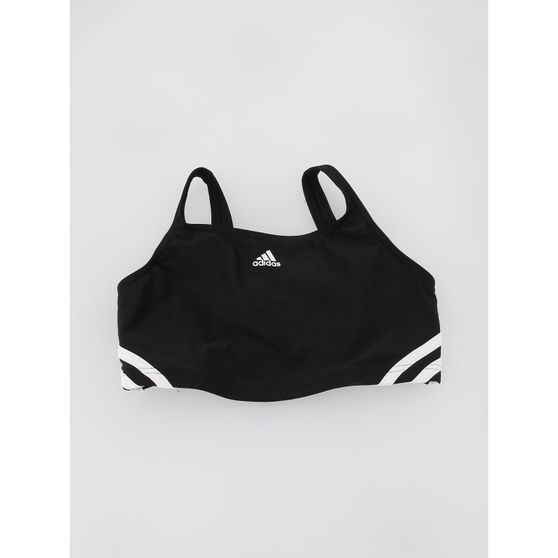 Maillot de bain natation 2 pièces 3s noir fille - Adidas