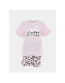 Ensemble short t-shirt animal essential rose enfant - Puma