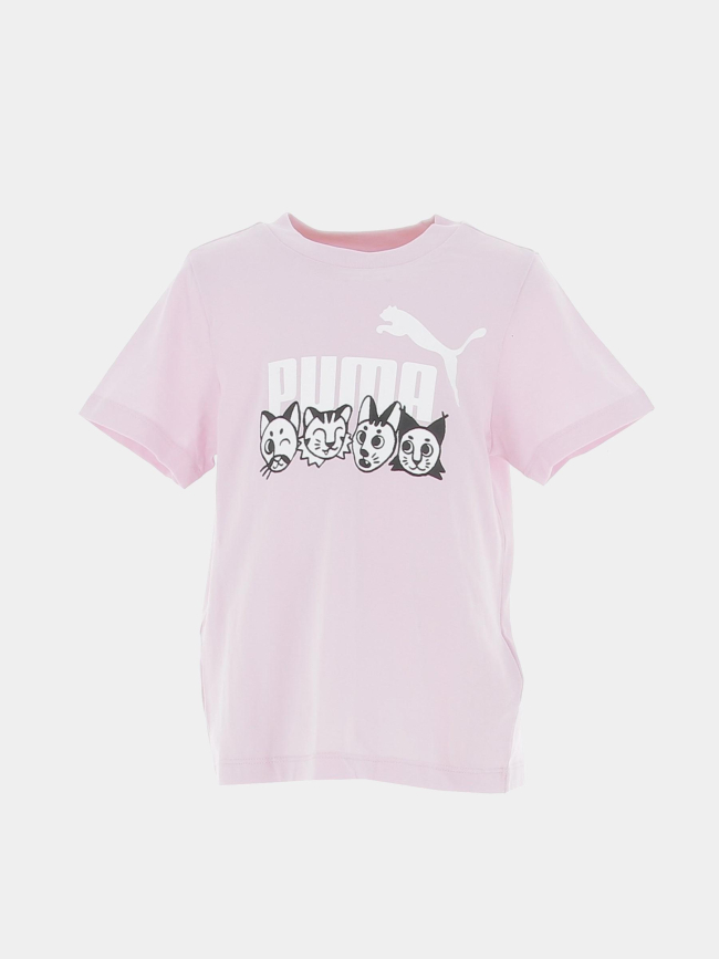 Ensemble short t-shirt animal essential rose enfant - Puma