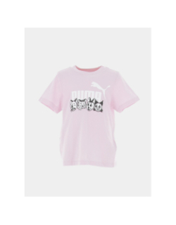 Ensemble short t-shirt animal essential rose enfant - Puma