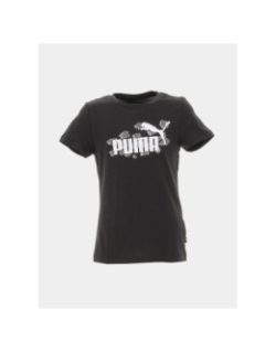 T-shirt essential animal noir fille - Puma