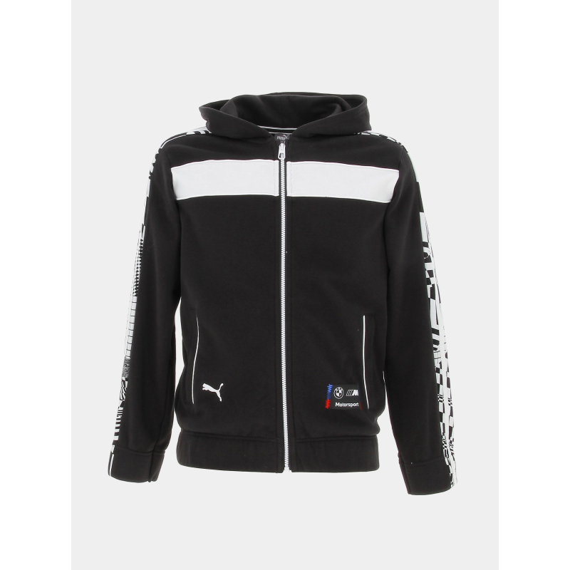 Sweat zippé à capuche bmw motorsport noir garçon - Puma