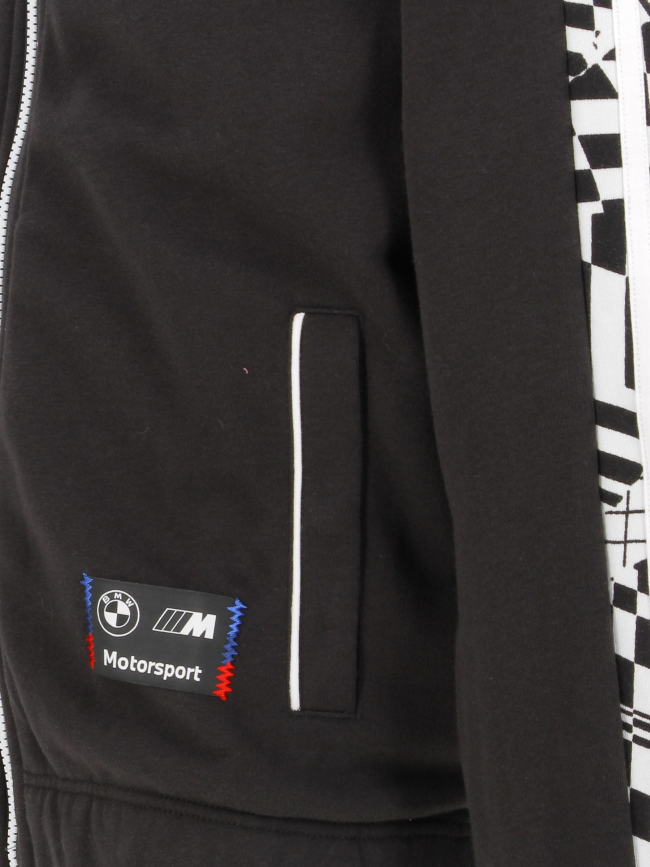 Sweat zippé à capuche bmw motorsport noir garçon - Puma