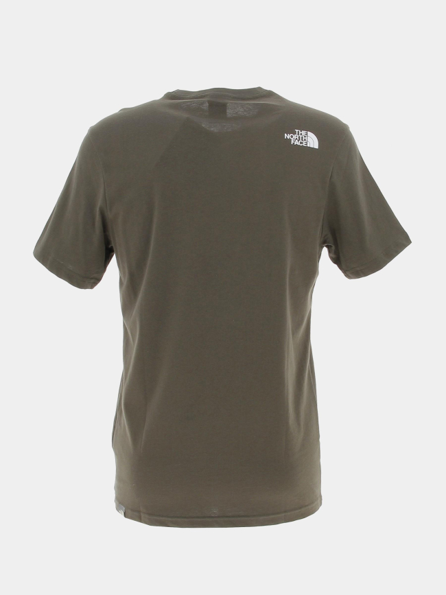 T-shirt easy logo tricolore kaki homme - The North Face