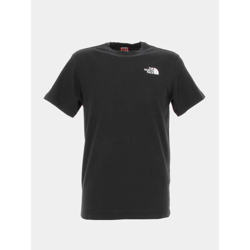 T-shirt redbox logo rouge noir homme - The North Face