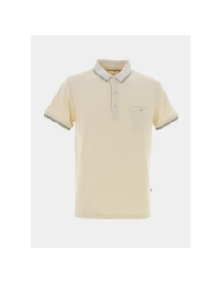 Polo signature ginio beige homme - Benson & Cherry