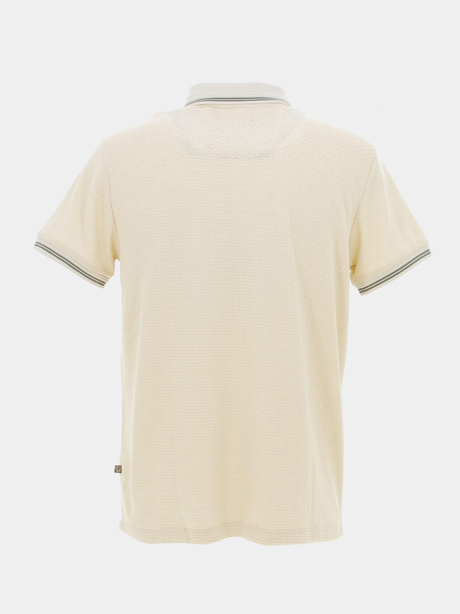 Polo signature ginio beige homme - Benson & Cherry