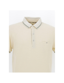 Polo signature ginio beige homme - Benson & Cherry