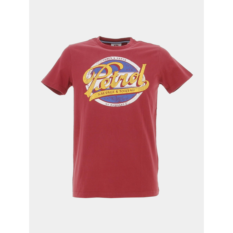 T-shirt logo print bordeaux garçon - Petrol Industries