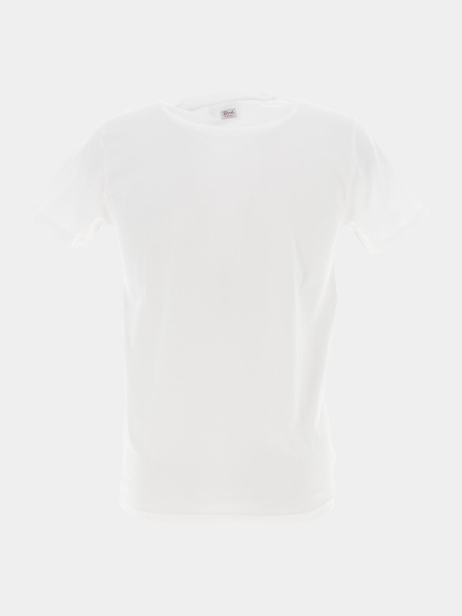 T-shirt classic print logo blanc homme - Petrol Industries