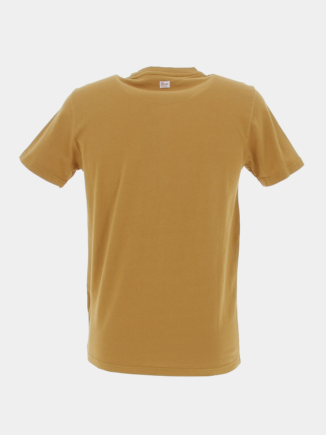 T-shirt print logo marron homme - Petrol Industries