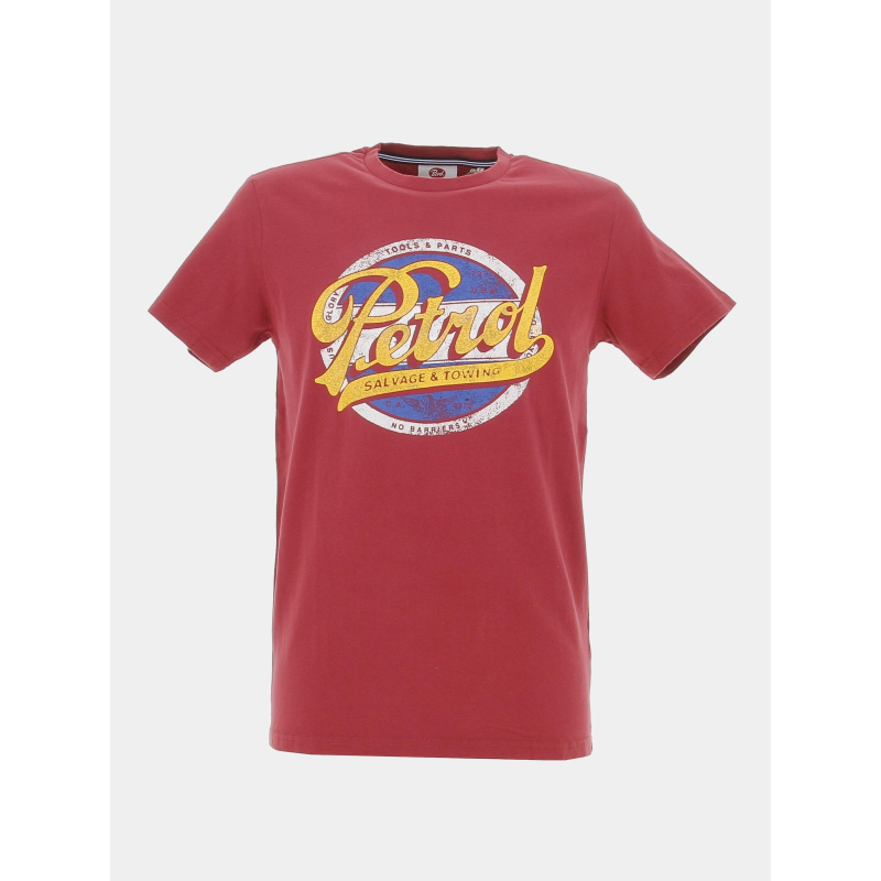 T-shirt classic logo print bordeaux homme - Petrol Industries