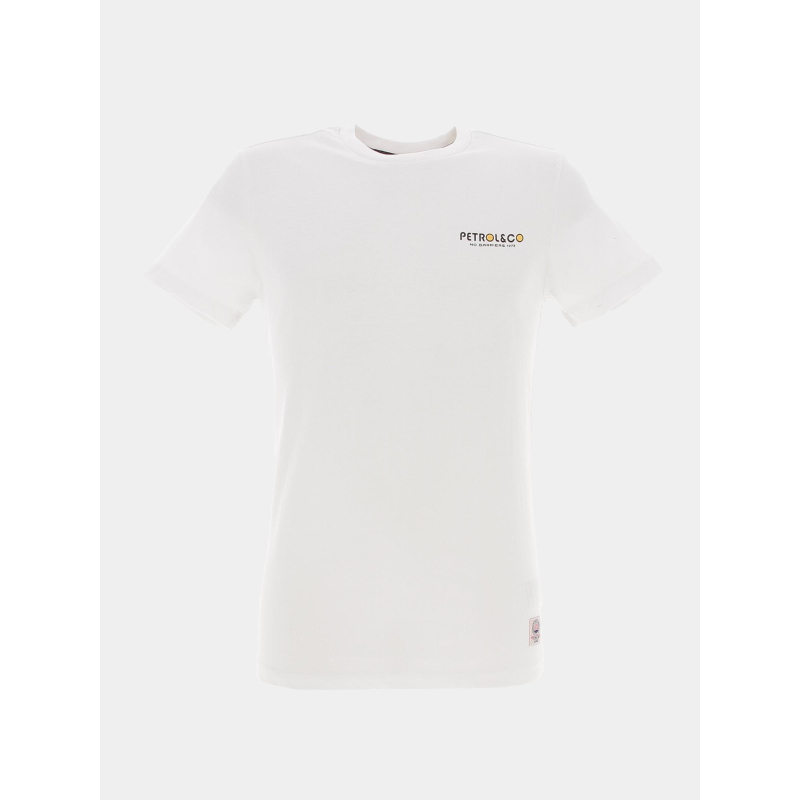 T-shirt imprimé dos vacances blanc homme - Petrol Industries
