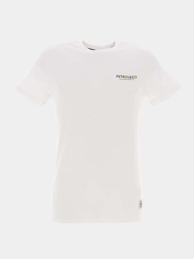 T-shirt imprimé dos vacances blanc homme - Petrol Industries