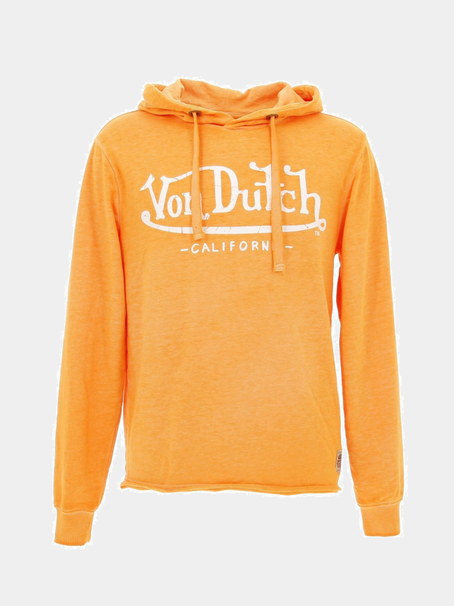 Sweat à capuche california orange homme - Von Dutch