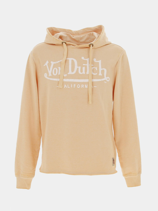 Sweat à capuche california jaune homme Von Dutch wimod