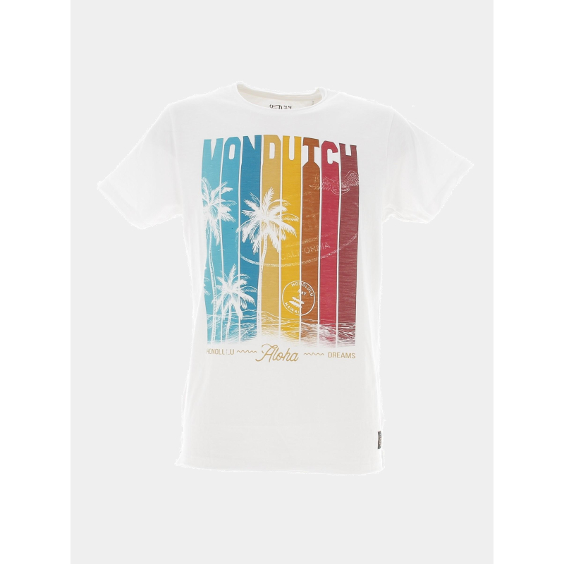 T-shirt regular honolulu aloha blanc homme - Von Dutch