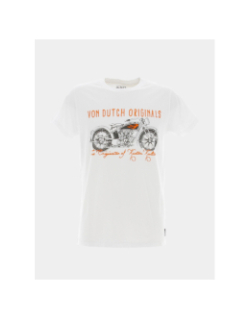T-shirt regular originals moto blanc homme - Von Dutch