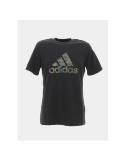 T-shirt uni logo camo noir homme - Adidas
