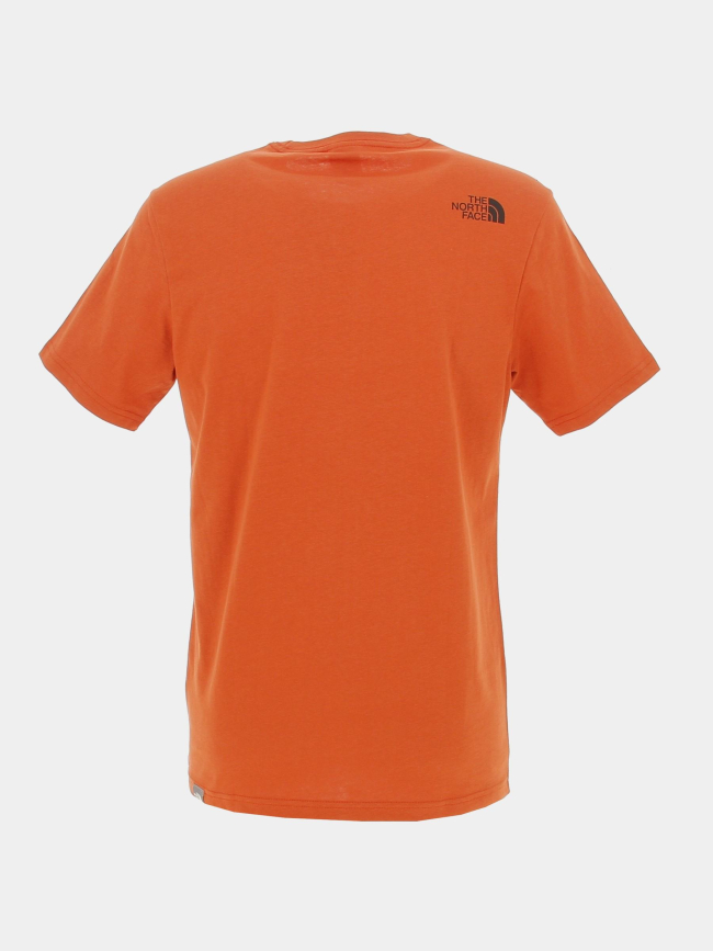 T-shirt mountain line orange homme - The North Face