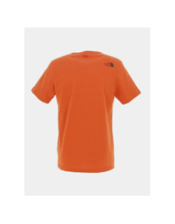 T-shirt mountain line orange homme - The North Face